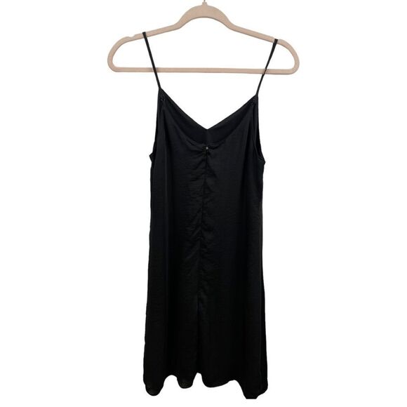 Anthro Fourteenth Place Black Slip Dress Size S - Picture 3 of 5
